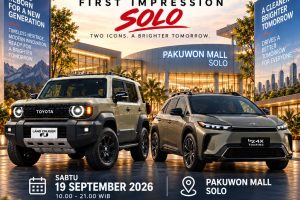 Toyota Solo Hadirkan Land Cruiser FJ & bZ4X Touring di Pakuwon Mall Solo – 19 September 2026